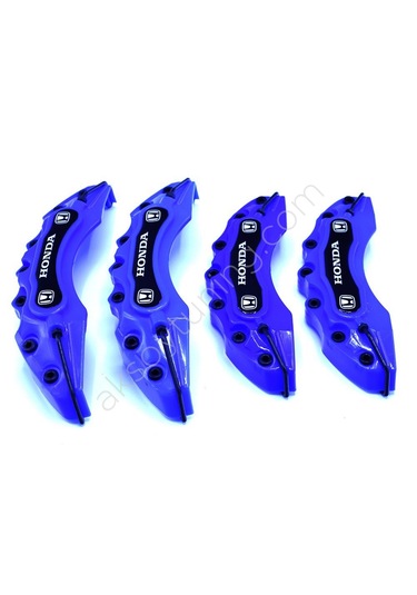 Honda Logolu Uyumlu Yedek Parça Kaliper Kapağı Mavi 4 Parça