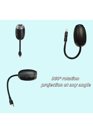 Willowhaven Jupiter 1 Adet Yeni Geliştirilmiş Araba Projektör Lamba Usb Güçlü 360 Derece Dönebilir Yıldız Işığı