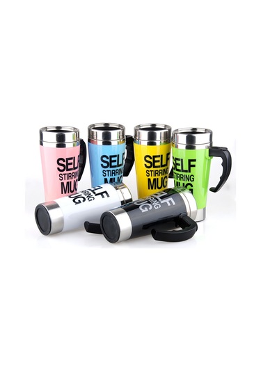 Springsun 500ml Otomatik Karıştırmalı Paslanmaz Çelik Termos, Kahve Ve İçecekler İçin Diğer