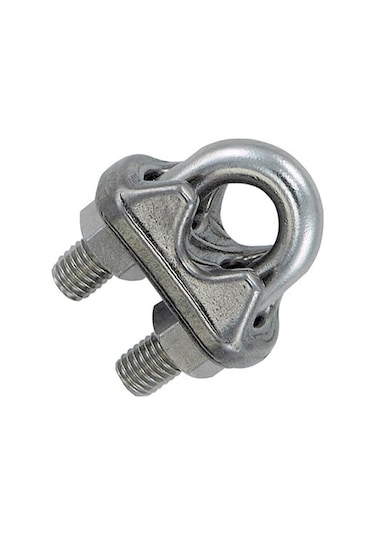 Paslanmaz Krom Klemens. Halat Klemensi. 8mm