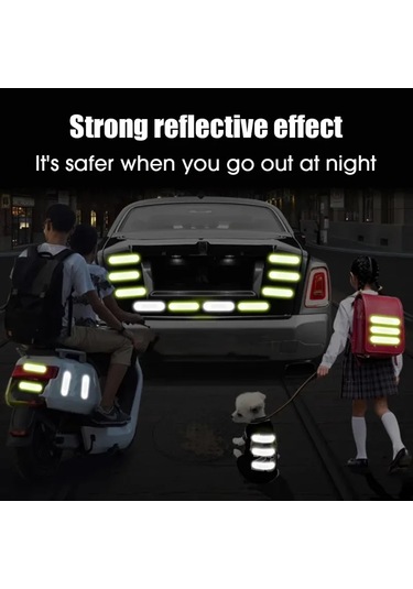 80-10 Adet Kask Güvenlik Uyarı Yansıtıcı Çıkartmalar Şerit Su