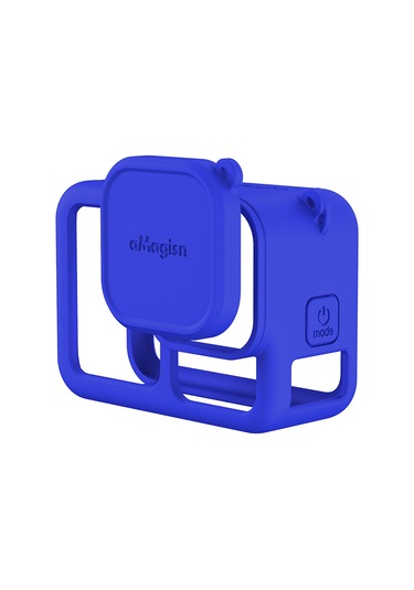 Jeehugo Gopro Hero 13 İçin Silikon Kamera Korumalı Kılıf + Lens Kapağı, Askı İp İle, Tüm Fonksiyonları Erişilebilir, Pil Özel Açılışı, Mavi