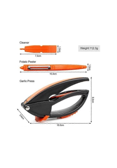 Çok Amaçlı Sarımsak Ezici Ve Soyucu, Et Çekici, Çok Amaçlı Sarıms Çok Renkli