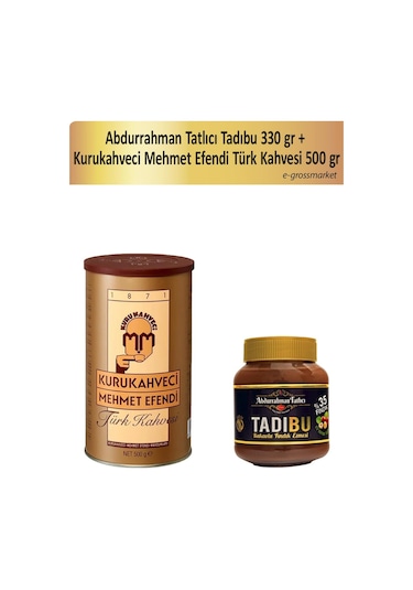 Abdurrahman Tatlıcı Tadıbu 330 G + Kurukahveci Mehmet Efendi Türk Kahvesi 500 G