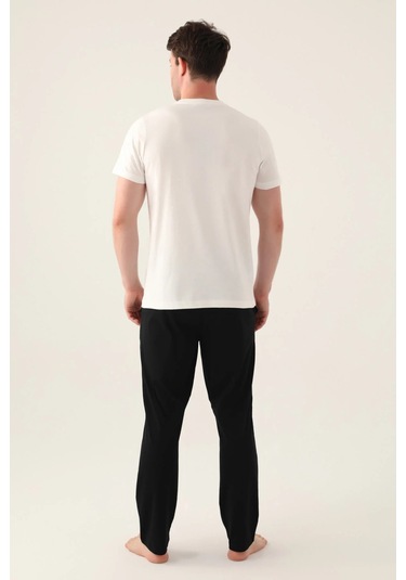 Arnetta 3010 Kısa Kol Erkek Pijama Takım Krem V1 Krem
