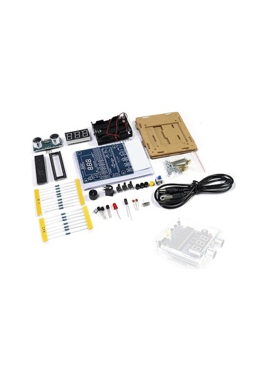 Hc-sr04 Ultrasonik Mesafe Ölçer Modülü, Buzzer Alarm Ve Dijital Ekran İle Araba Geri Vites Radarı Dıy Seti Kasa Dahil