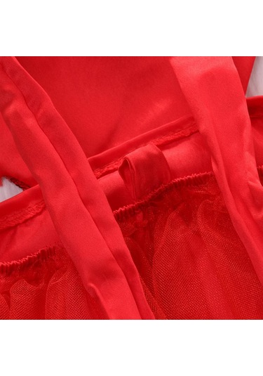 Sevgililer Günü Bebek Bebek Kız Tül Kalp Romper Tulum Tulum Kıyafet Kostüm Boyutu 0-3y Kırmızı