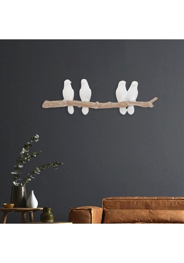 Suntek Duvara Monte Reçine Coat Robe Kanca Kuşlar Ağaç Dalı Diğer