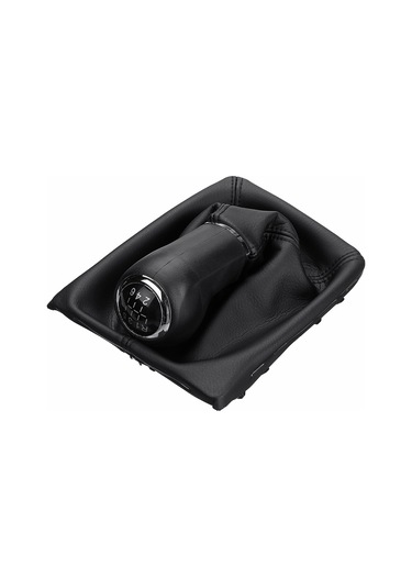 Samdoo Opel Astra Corsa Zafira B 05-10 İçin 6 Vitesli Deri Vites Topuzu Ve Kılıf Seti Siyah