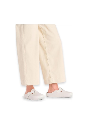 Birkenstock Boston Eva Önü Kapali Beyaz Kadın Terlik