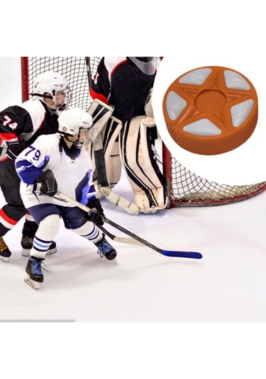 Homyl Buz Hokeyi Topu Açık Hava Yedek Oyun Sporları Turuncu Turuncu