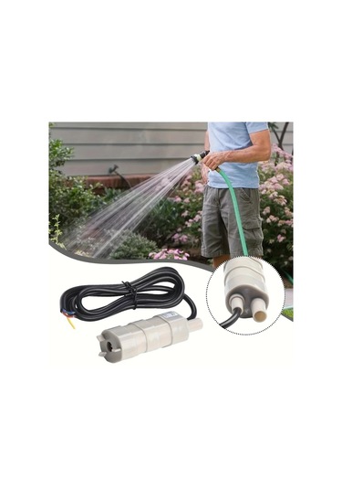 Honeybeeshop 1pc 600l Saat 12v 5m Yüksek Akışlı 3 Telli Daldırma Su Pompası Bahçe Sulama Çim Duşu Karavan Gölet Pompası