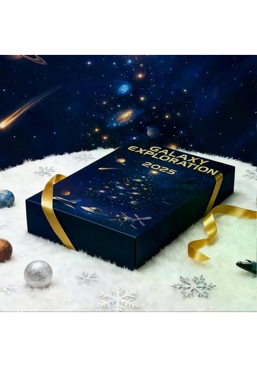 2025 Galaksi Keşif Advent Takvimi 2d Düz Akrilik Uzay Advent Oyuncağı Çocuk Genç Öğrenciler İçin 24 Günlük Noel Geri Sayım Takvimi