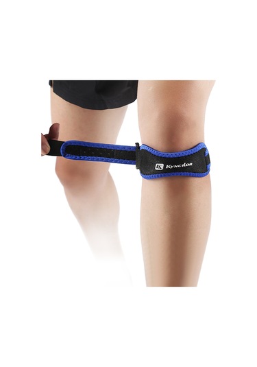Padalink Mavi Spor Patella Koruması - Nylon+eva Materyal, Nemlendirici, Şok Emici, Tüm Bedenler İçin Koşu Ve Egzersizlerde Knee Strap Mavi