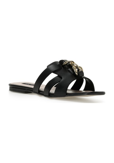 Nine West Ham 3fx Siyah Kadın Düz Terlik Siyah