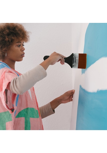 Fosenze 3 Numara Nilon Tüylü Fırça - Akrilik, Su Boya, Yağlı Boya İçin Duvar Ve Tuval Boyama Fırçası