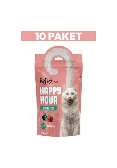 Happy Hour Kısırlaştırılmış Kediler İçin Ödül Maması 10 X 60gr