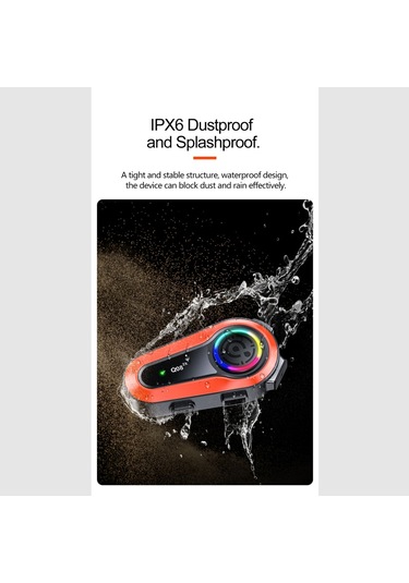 1000m Çift Kask Bluetooth Kulaklık, Açılır Kapanır Kasklar Ve 3/4 Kasklar İçin Uygundur