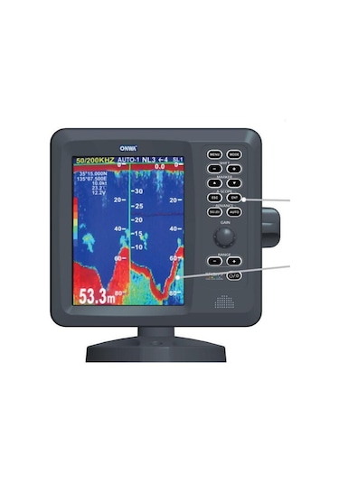 Onwa K Fi̇sh 7 600 Watt Balık Bulucu Hari̇ci̇ Ekran Çikişli