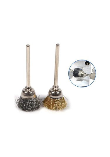 Geeksen 45 Parça Gümüş Çelik Fırça Seti - Elektrikli Taşlama Aleti İçin Pas Kaldırıcı, Metal Yüzey Temizleyici Ve Parlatıcı Uçlar