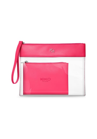 Kiko Makyaj Çantası Transparent Beauty Case 002 Fuchsia