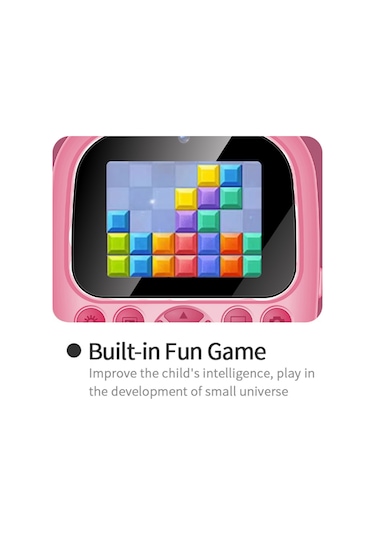 Tenfowee Çocuklar İçin S5 200dpı Anında Fotoğraf Baskılı Pembe Renkli Termal Yazıcı Ve Kamera, 2.4 İnç Ekran, Otg Bağlantı, 1300mah Pil