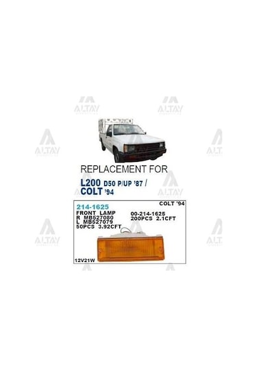 DEPO 2141625LAE Tampon Sinyal Lambası Sol-(Mitsubishi: L200 87-98)