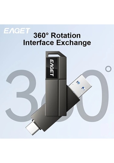 Motion003 Eaget Cf33 Usb3 2 Flash Bellek 256gb Tip C Ve Usb 3 2 120mb S İphone Uyumlu Android Mac