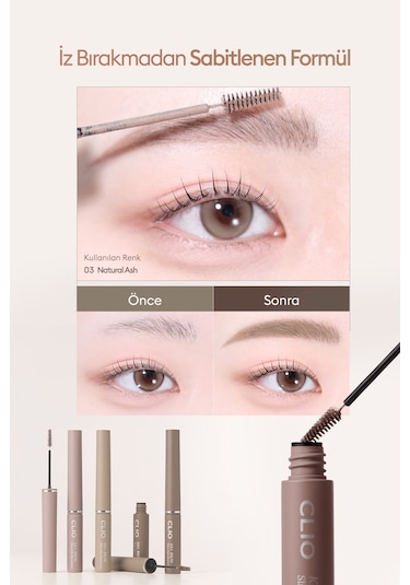 Clıo Kill Brow Slim Ash Browcara 02 Light Ash