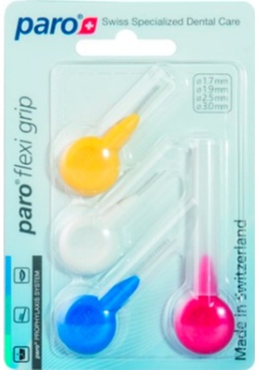 Paro Flexi Grip Kauçuk Saplı Arayüz Fırçası 4'lü