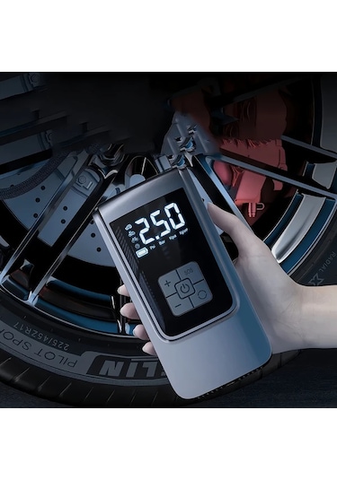 Willowhaven Kablosuz Taşınabilir 150psı Led Ekranlı Şarj Edilebilir Araba Motosiklet Bisiklet Lastik Pompası