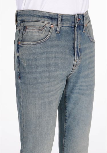 Colins Slim Fit Düşük Bel Dar Paça Erkek Mavi Jean Pantolon Cl1073434 Q1.v1 Dn43322 DENİM