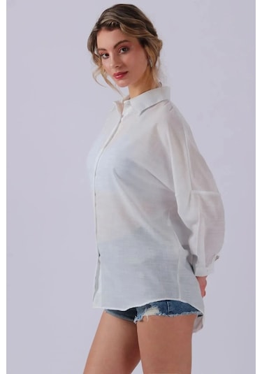 Sd Luxury Bayan Gömlek 6781001 Beyaz Beyaz