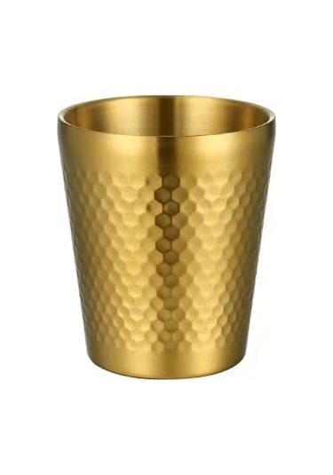 Sones 260ml 304 Paslanmaz Çelik Çekiç Kupa Kalınlaştırılmış Çift Katmanlı Restoran Çay Fincanları