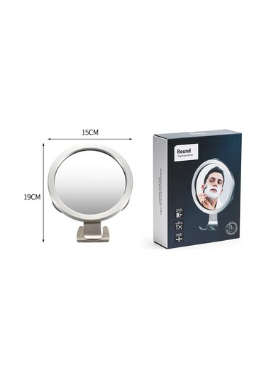 Cbtx Duvara Monte Yuvarlak Makyaj Aynası Gümüş