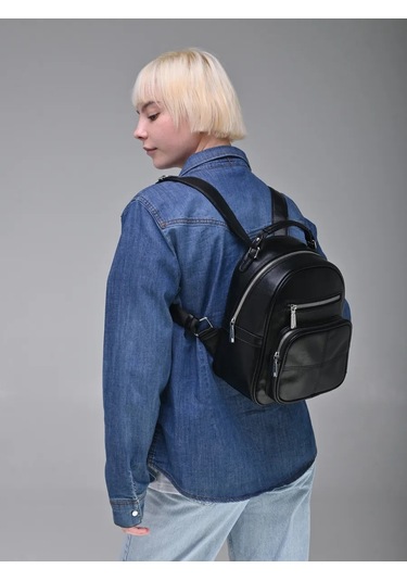 Daniele Patrici Şehir A5 Deri Sırt Çantası 169478880 Siyah