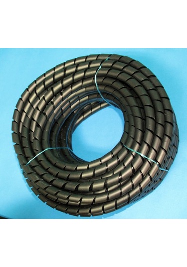 Kablo Sarıcı Koruyucu Spiral No 8- 32 Mm Siyah Rulo 25 M