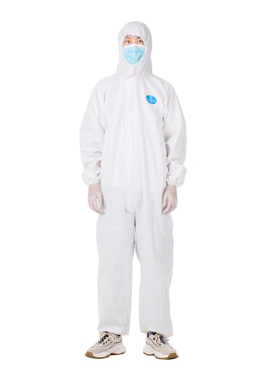 Skycity Tek Kullandırımlık Tpu Filmi Tam Gövde Koruyucu İzolasyon Üniformu - Antibakteriyel, Epidemik Koruma, Da-502 Modeli Xl175