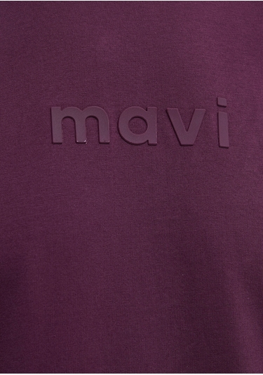 Mavi - Mavi Logo Baskılı Mor Tişört 0612732-70670 Mor