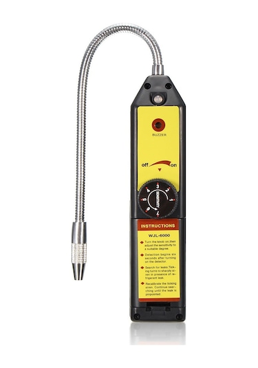 Ev İçin Taşınabilir Soğutucu Halojen Sızıntı Dedektörü R134a R410a R22a Hfc Cfc Hava Gazı Hvac Gaz Sızıntı Tespit Test Cihazı Kontrol Aracı Siyah