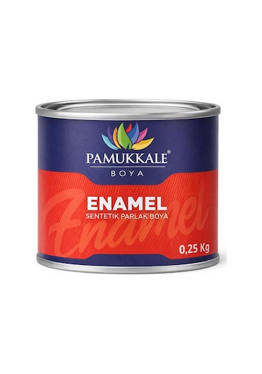 Pamukkale Enamel Sentetik Parlak Yağlı Boya 0.25 Kg Siyah