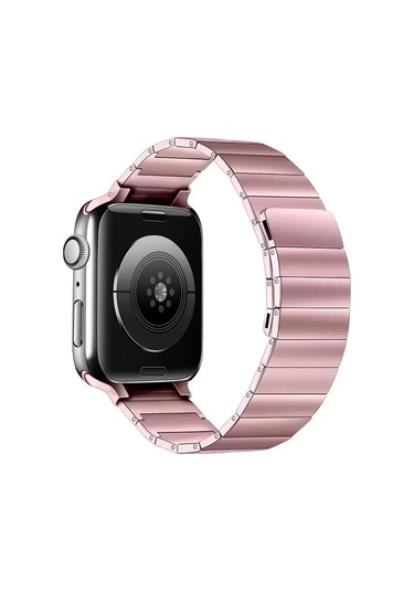 Newface Apple Watch Uyumlu 38mm Kr404 Huks Kordon - Rose Gold