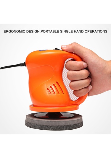 Springsun 12v Elektrikli Araba Cila Ve Parlatma Makinesi, Abs Ve Metal, 40w, 2.6m Kablolu, Tüm Otomobiller İçin Bakım Aleti Turuncu