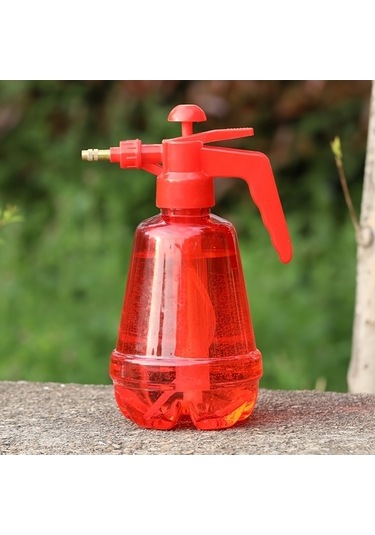 Trendooze Yüksek Kapasiteli Şeffaf Sulama Kabı - Kırmızı, 2.5l Model