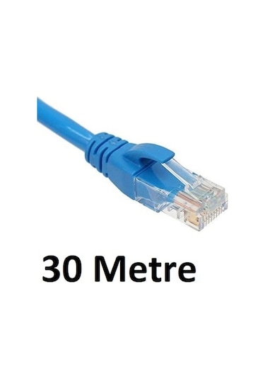 CAT6 KABLOSU ETHERNET 30 METRE İNTERNET MODEM LAN RJ45 UÇ
