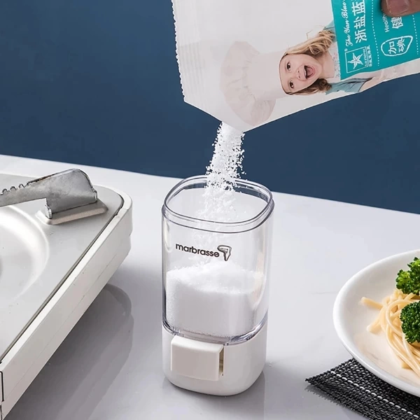 4'lü Basmalı Baharatlık Tuzluk Seti Çok Renkli