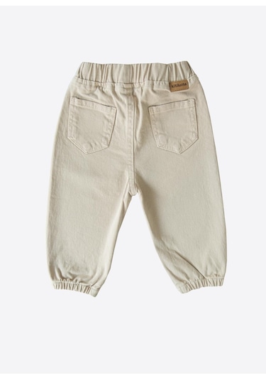 Kitikate Organik Gabardin Bebek Pantolon Bej Bej