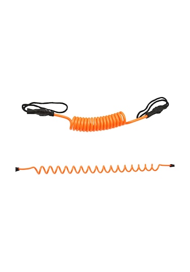 Neevoyu Tpu Malzeme Sürf Tahtası Güvenlik Kemer, 55.5-160cm Uzunluk, 5mm Çap, Ayak Bileği Döngüsü, Turuncu Renk