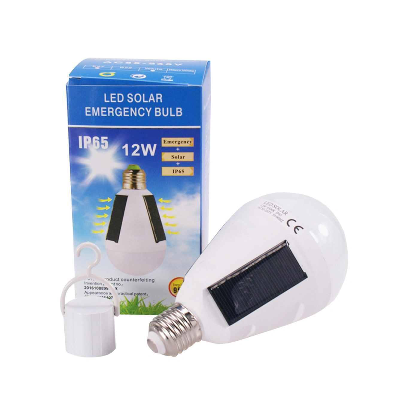 Padalink Güneş Enerjili 12w Led Feneri, 6500k Soğuk Beyaz, Tekli Pil Li-ion, Ev/manzaralı/acil Aydınlatma, Taşınabilir, Kablosuz, E27 Bağlantı Tipi