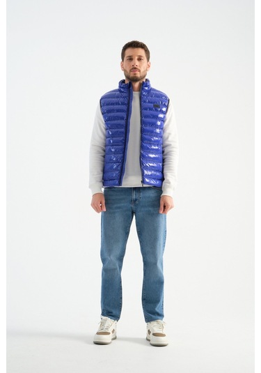 Shooter Sportswear Erkek Parlak Yelek Luxe Bej Sax